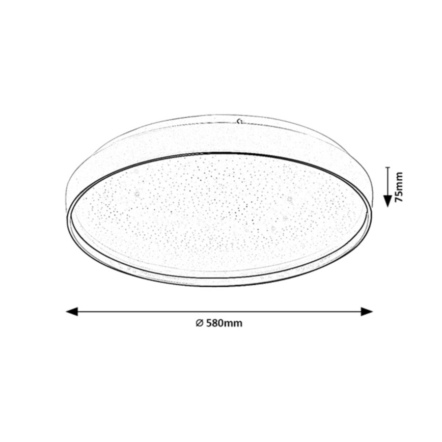 Rabalux - LED dimmējama griestu lampa LED/60W/230V 3000-6500K Ø 58 cm + tālvadības pults