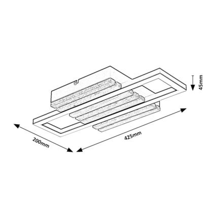 Rabalux - LED griestu gaismeklis LED/12W/230V 3000/4500/6000K