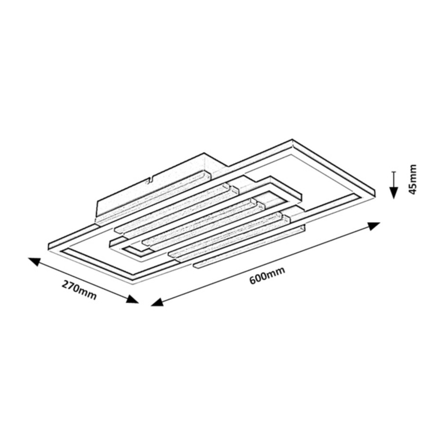 Rabalux - LED griestu gaismeklis LED/28W/230V 3000/4500/6000K