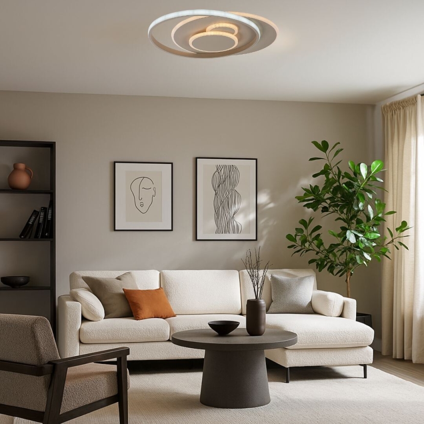 Rabalux - regulējams LED griestu gaismeklis LED/57W/230V 3000-6000K 48,5x40 cm + tālvadības pults