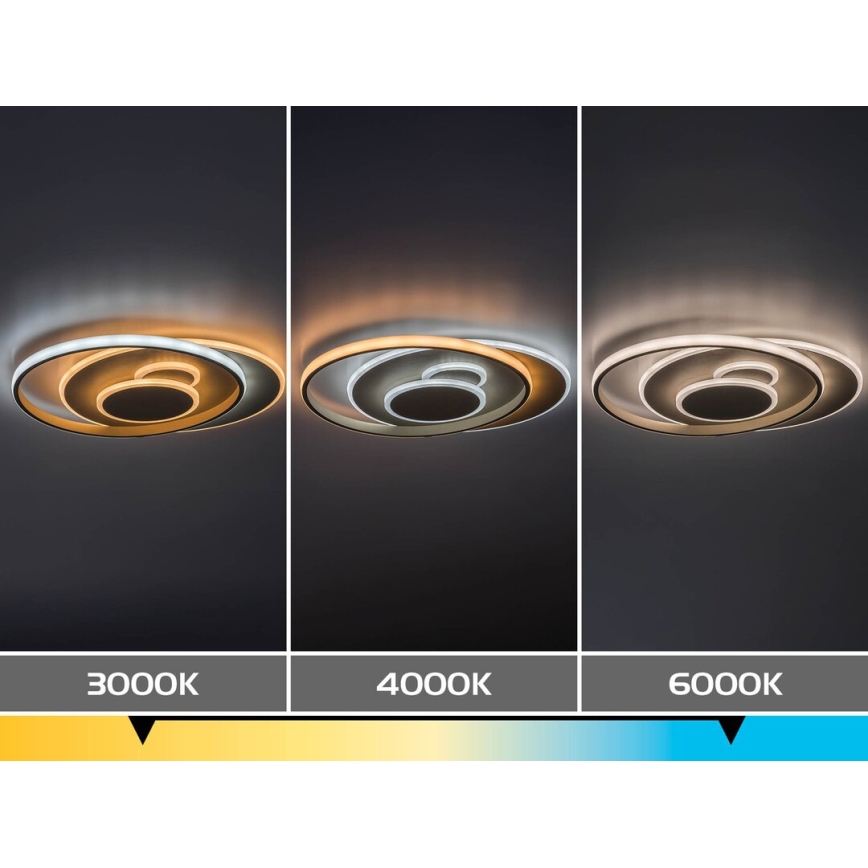 Rabalux - regulējams LED griestu gaismeklis LED/57W/230V 3000-6000K 48,5x40 cm + tālvadības pults