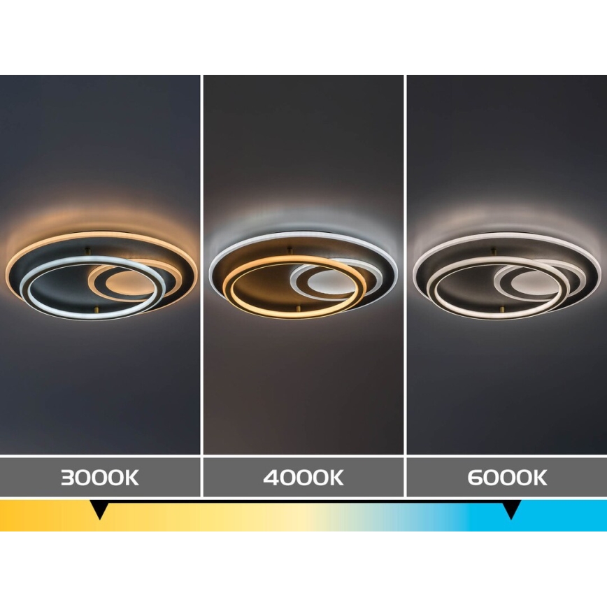 Rabalux - Aptumšojams LED griestu gaismeklis LED/60W/230V 3000-6000K Ø 50 cm + tālvadība