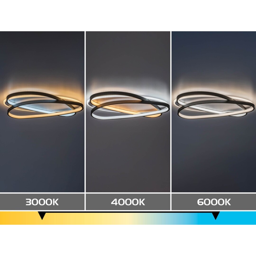 Rabalux - LED regulējams griestu gaismeklis LED/57W/230V 3000-6000K 53x38 cm + tālvadības pults