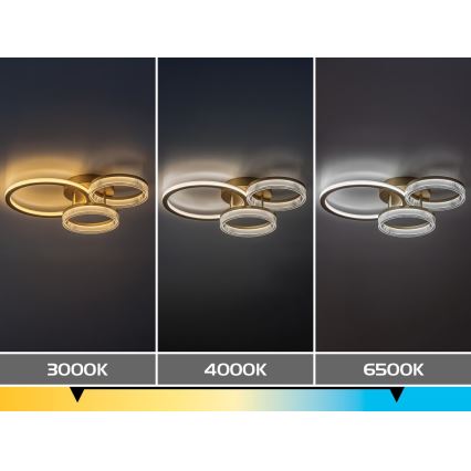 Rabalux - regulējama LED griestu lampa LED/38W/230V 3000-6500K 58,5x38 cm + tālvadības pults