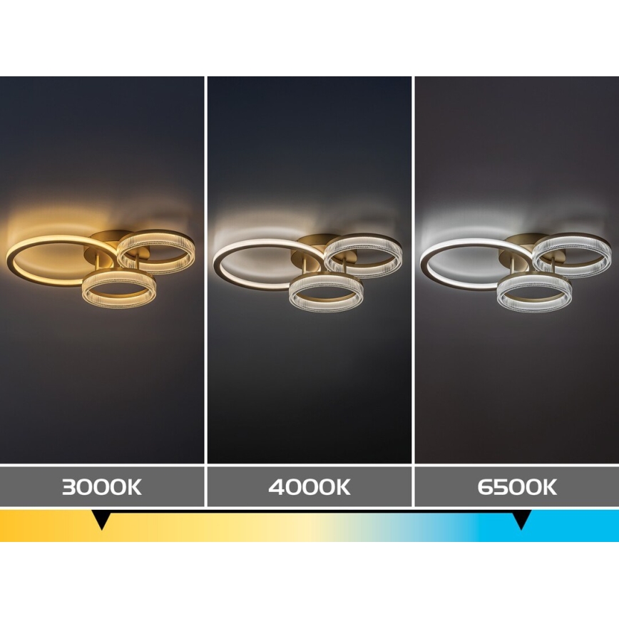 Rabalux - regulējama LED griestu lampa LED/38W/230V 3000-6500K 58,5x38 cm + tālvadības pults