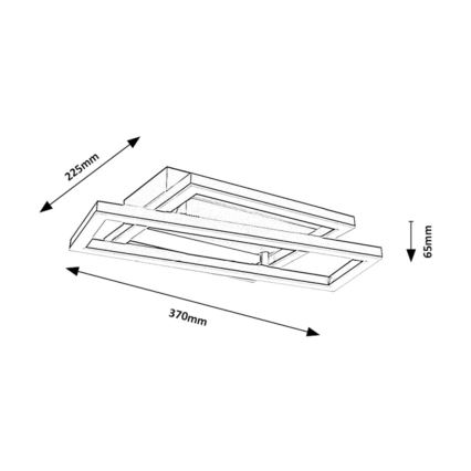 Rabalux - LED griestu gaismeklis LED/24W/230V 37x22,5 cm
