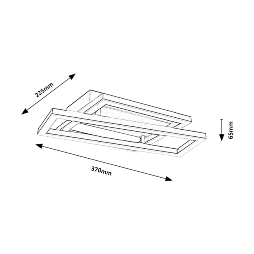 Rabalux - LED griestu gaismeklis LED/24W/230V 37x22,5 cm