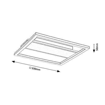 Rabalux - LED griestu gaismeklis LED/24W/230V 33x33 cm