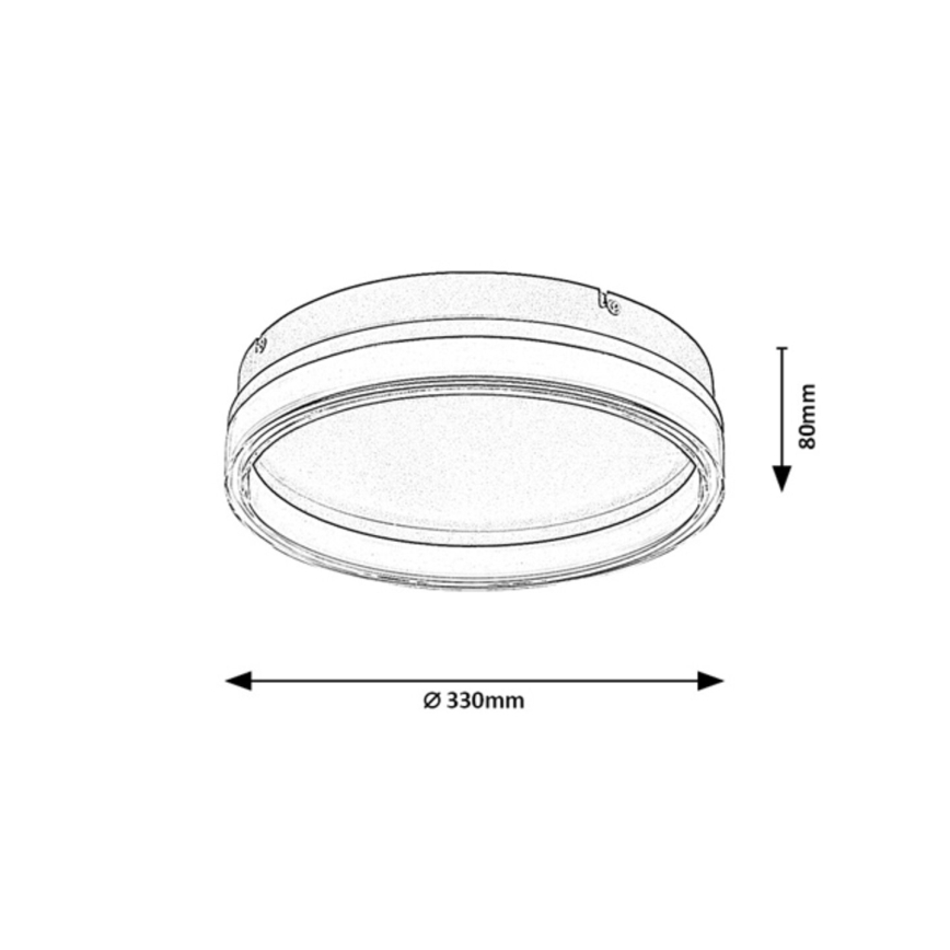 Rabalux - LED aptumšojams griestu gaismeklis LED/18W/230V 3000-6500K Ø 33 cm + tālvadība