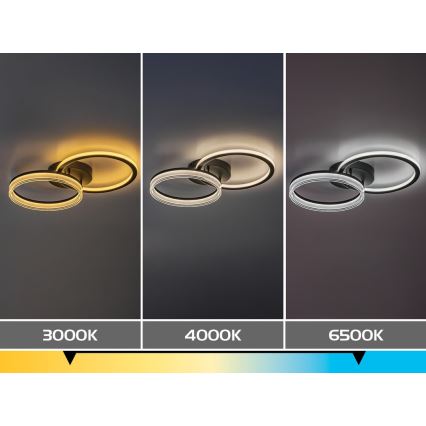 Rabalux - LED griestu lampa ar regulējamu spilgtumu LED/38W/230V 3000-6500K 60x35 cm + tālvadība