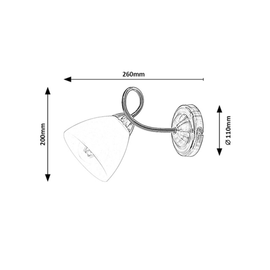 Rabalux - Sienas lampa 1xE27/60W/230V