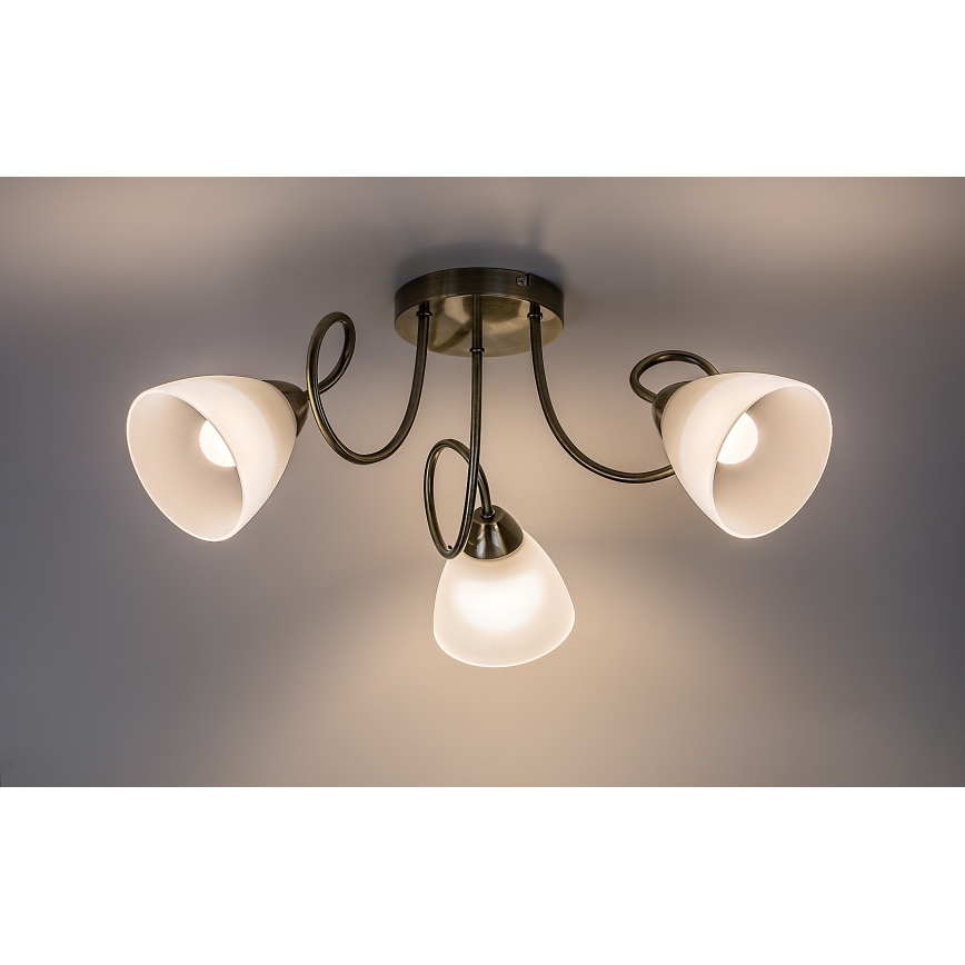Rabalux - Virsmas montēta griestu lampa 3xE27/60W/230V