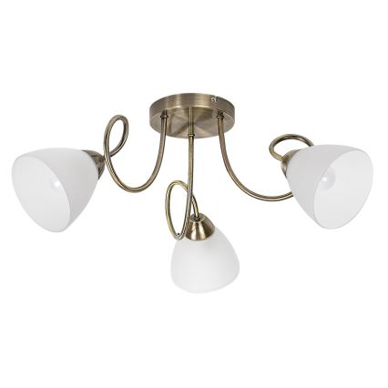 Rabalux - Virsmas montēta griestu lampa 3xE27/60W/230V