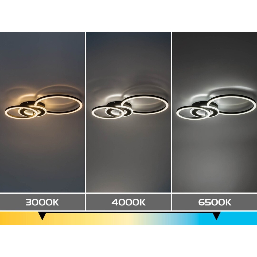 Rabalux - Regulējama LED griestu lampa LED/24W/230V 3000-6500K 46x33 cm + tālvadības pults