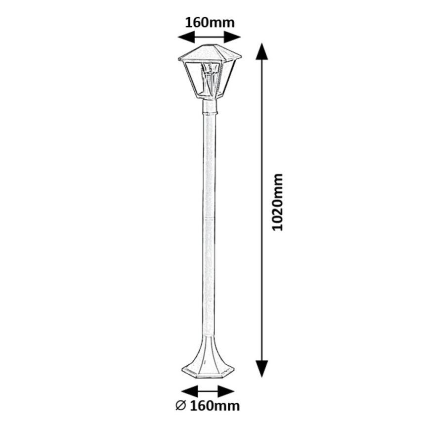 Rabalux - Āra lampa 1xE27/40W/230V IP44