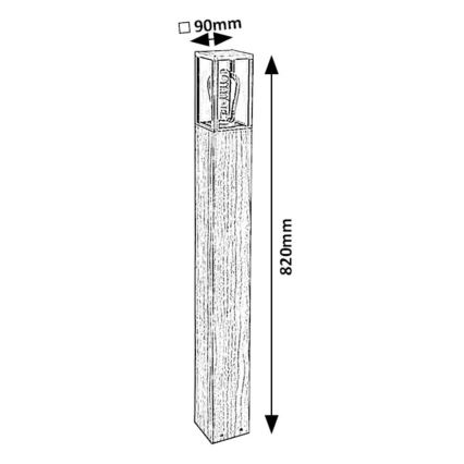 Rabalux - Āra lampa 1xE27/60W/230V IP44