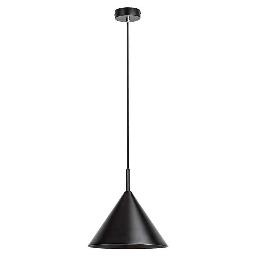 Rabalux - Lustra ar auklu 1xE27/40W/230V, melna