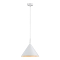 Rabalux 72008 - piekaramā lustra uz kabeļa 1xE27/40W/230V Ø 25 cm balta