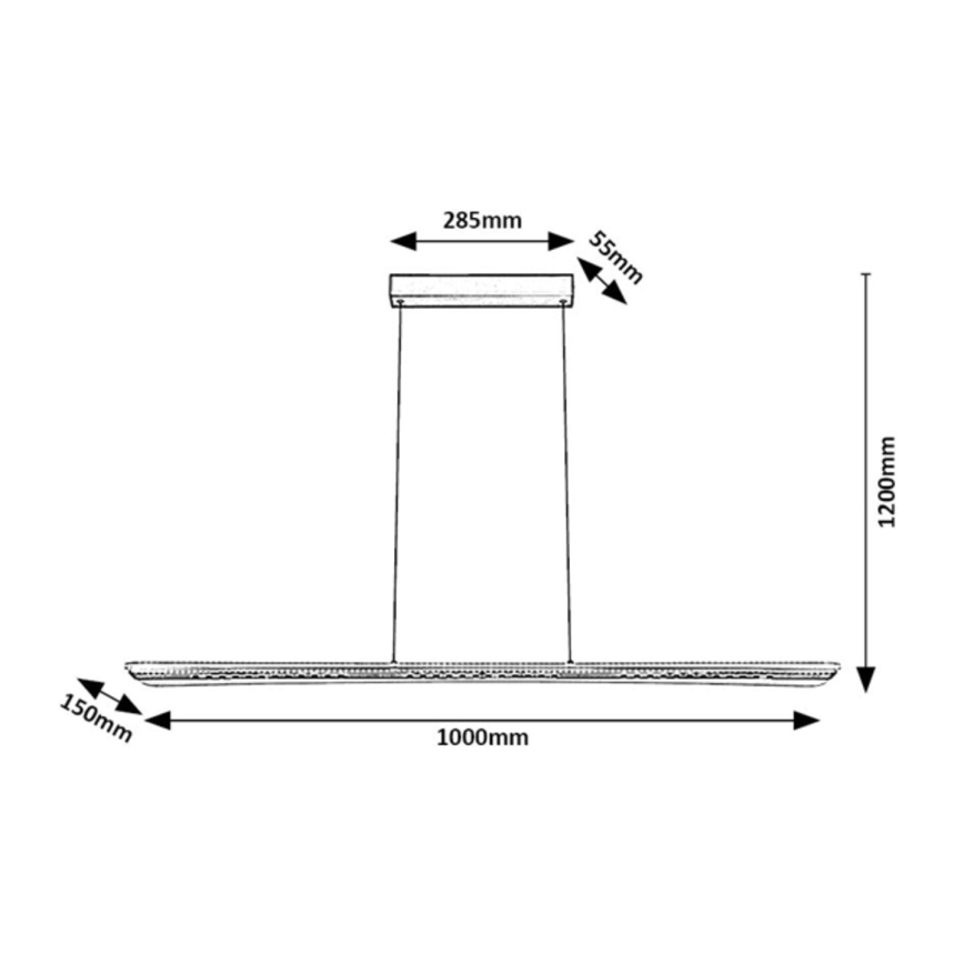 Rabalux - LED lustra uz troses LED/40W/230V 3000K