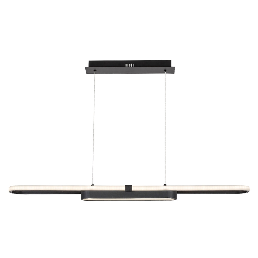 Rabalux - LED Lustra ar auklu LED/48W/230V 4000K melna