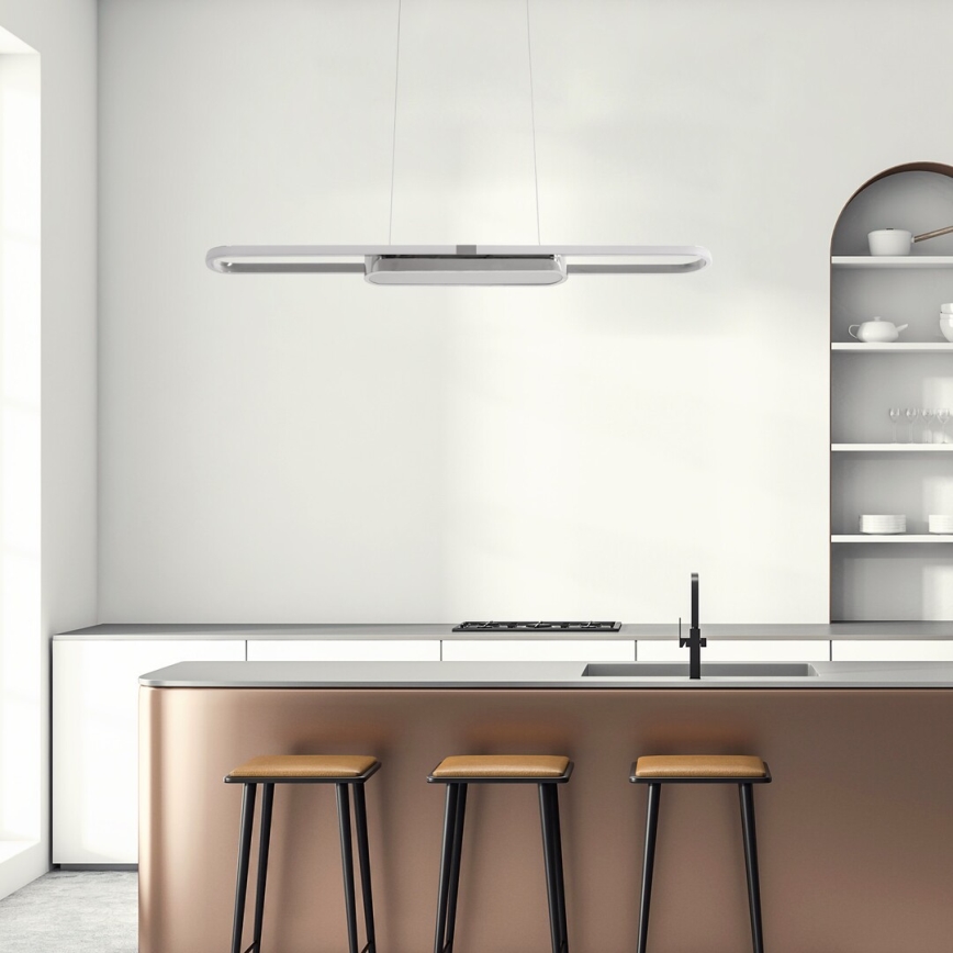 Rabalux - LED Lustra ar auklu LED/48W/230V 4000K matēts hroms