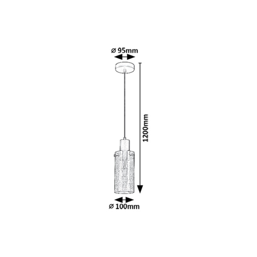 Rabalux - Lustra ar auklu 1xE27/60W/230V