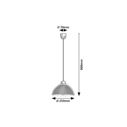 Rabalux - Lustra ar vadu 1xE27/60W/230V
