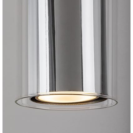 Rabalux - Lustra ar auklu 1xGU10/50W/230V caurspīdīga/spīdīgi hromēts
