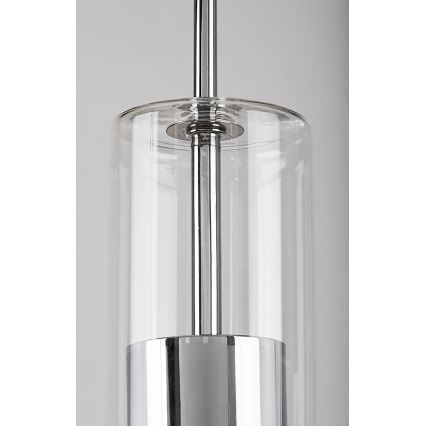 Rabalux - Lustra ar auklu 1xGU10/50W/230V caurspīdīga/spīdīgi hromēts
