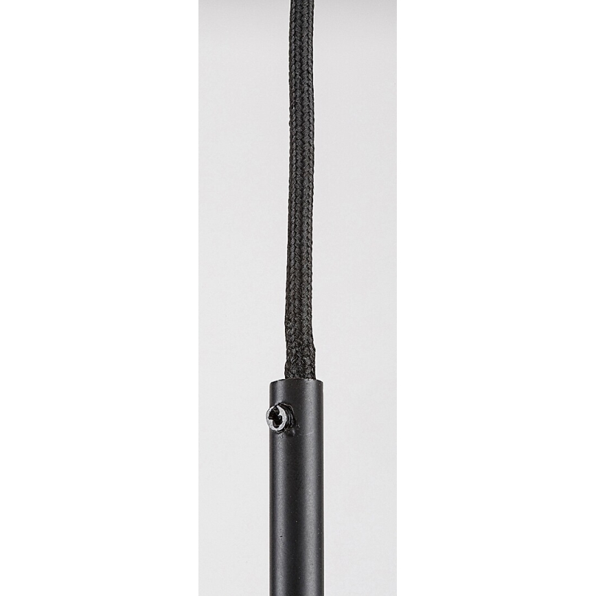Rabalux - Lustra ar auklu 1xGU10/50W/230V caurspīdīga/melna