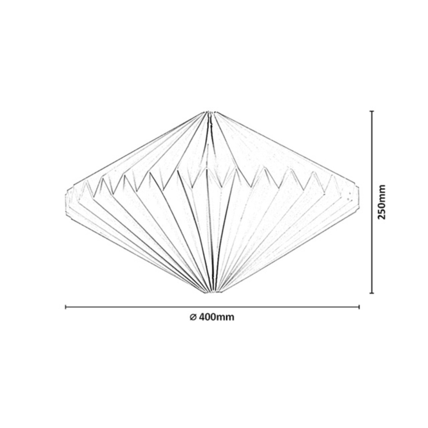 Rabalux - Abažūrs lustrai, maks. 40 W, Ø 40 cm, balts