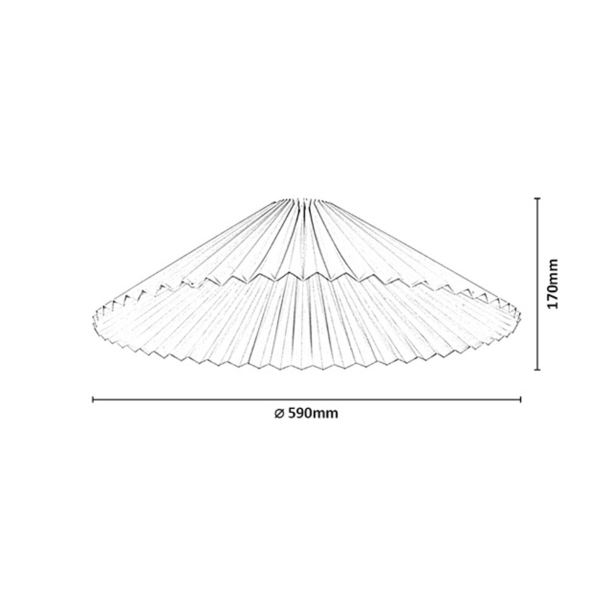 Rabalux - Abažūrs lustrai, maks. 40 W, Ø 59 cm, balts
