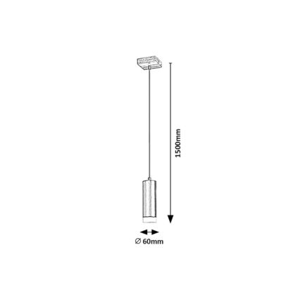 Rabalux - Lustra ar auklu 1xGU10/5W/230V, ozolkoks