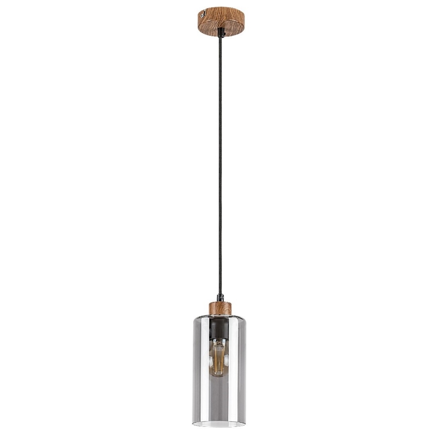 Rabalux - Lustra ar auklu 1xE27/25W/230V, ozolkoks