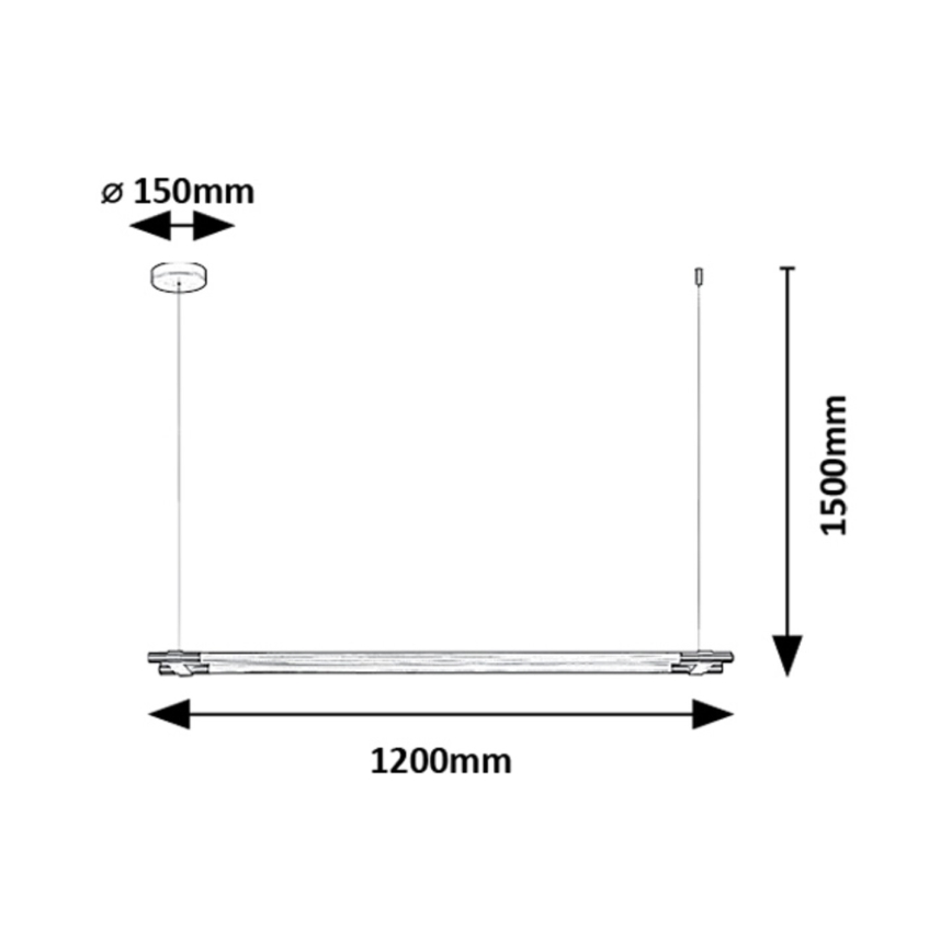 Rabalux - LED Lustra ar auklu LED/28W/230V 3000K