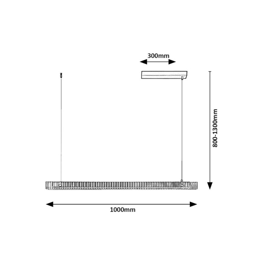 Rabalux - LED Lustra ar auklu LED/36W/230V 3000K