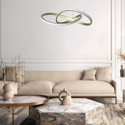 Rabalux - LED Lustra ar auklu LED/36W/230V 3000K zelta