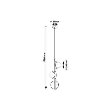 Rabalux - Lustra ar auklu 3xG9/5W/230V