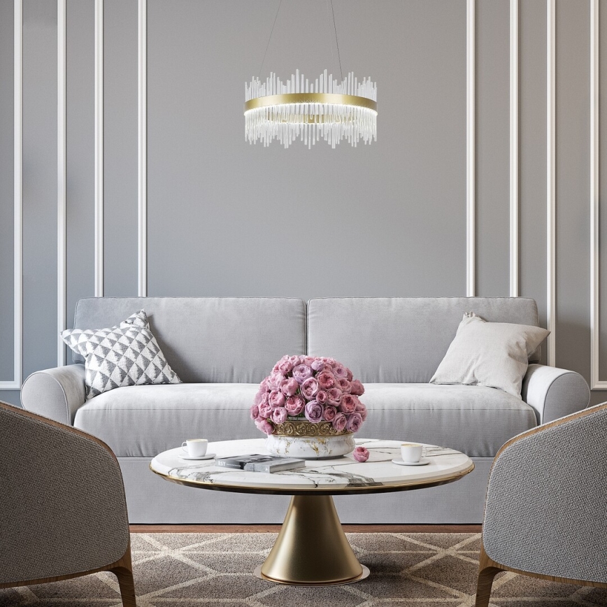 Rabalux - LED Lustra ar auklu LED/36W/230V 3000/4000/6000K zelta
