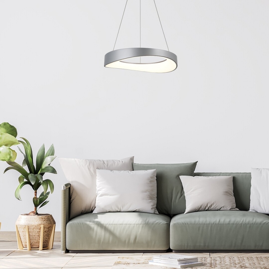 Rabalux - LED Lustra ar auklu LED/56W/230V 3000K sudraba