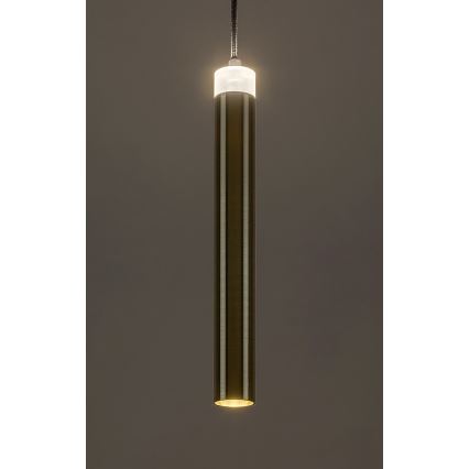 Rabalux - LED Lustra ar auklu LED/10W/230V 4000K melna/zelta
