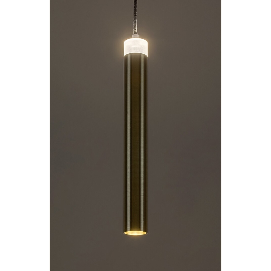 Rabalux - LED Lustra ar auklu LED/10W/230V 4000K melna/zelta