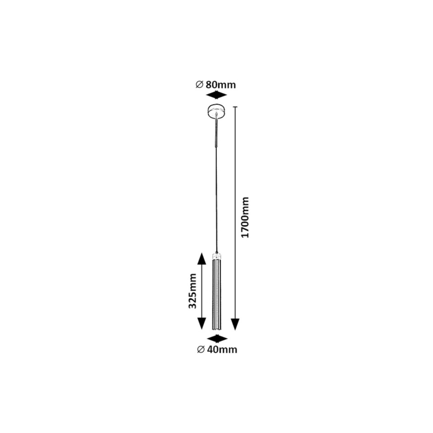 Rabalux - LED Lustra ar auklu LED/10W/230V 4000K melna/zelta