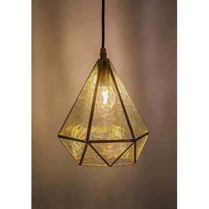 Rabalux - Tiffany Vitrāža lustra ar auklu 1xE14/40W/230V zelta