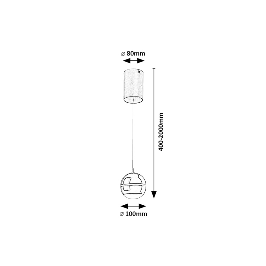 Rabalux - LED Lustra ar auklu LED/6W/230V 4000K