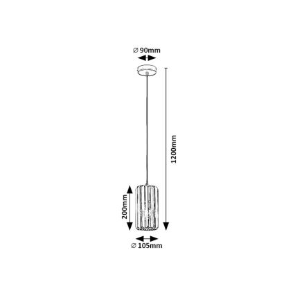 Rabalux - Lustra ar auklu 1xE27/40W/230V