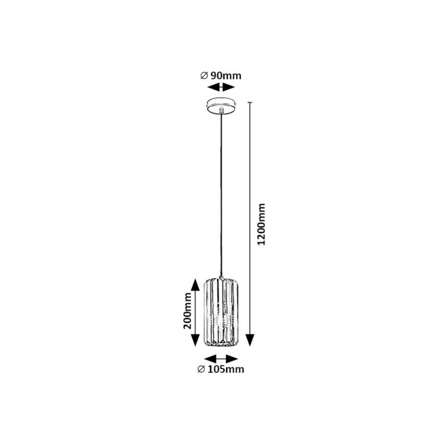 Rabalux - Lustra ar auklu 1xE27/40W/230V