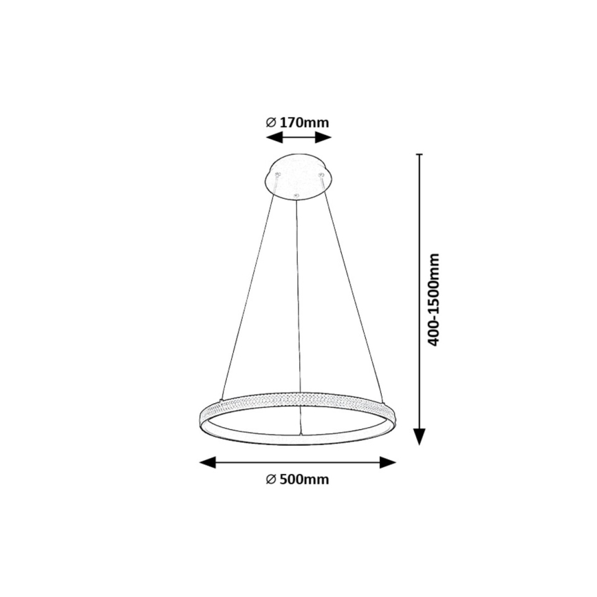 Rabalux - LED Lustra ar auklu LED/32W/230V 3000K