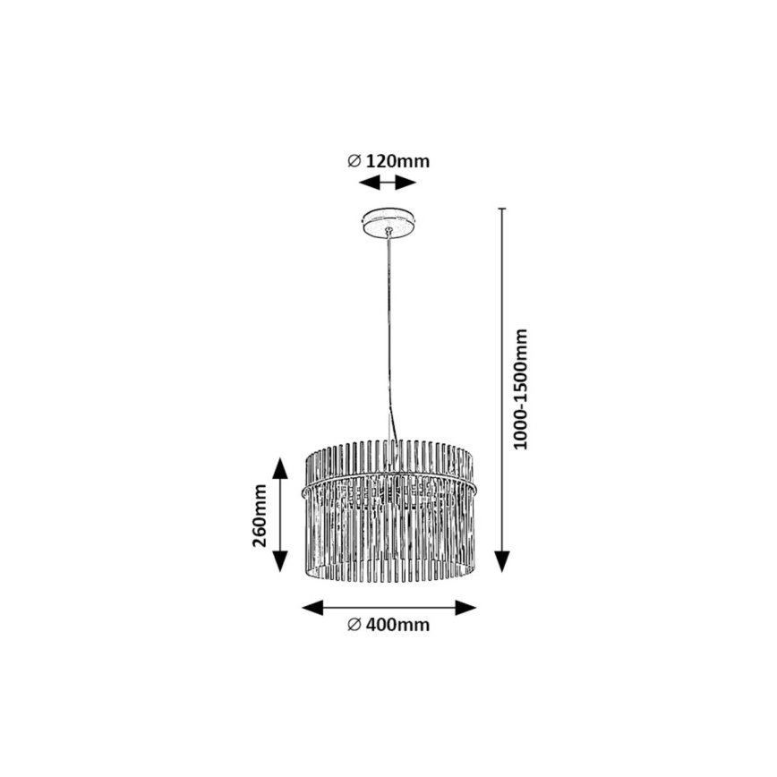 Rabalux - Lustra ar auklu 1xE27/40W/230V