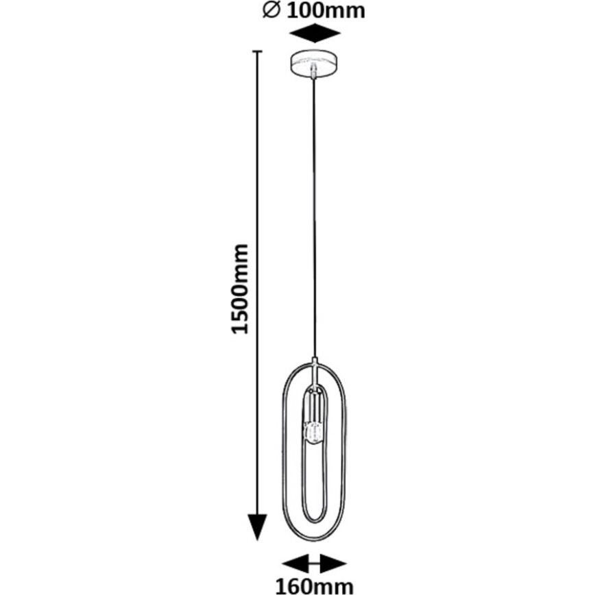 Rabalux - Lustra ar auklu 1xE27/40W/230V